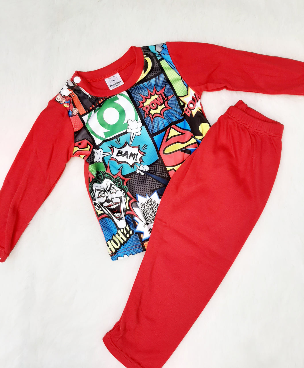 Pijama superhéroes roja