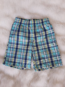 Pantaloneta cuadros azul