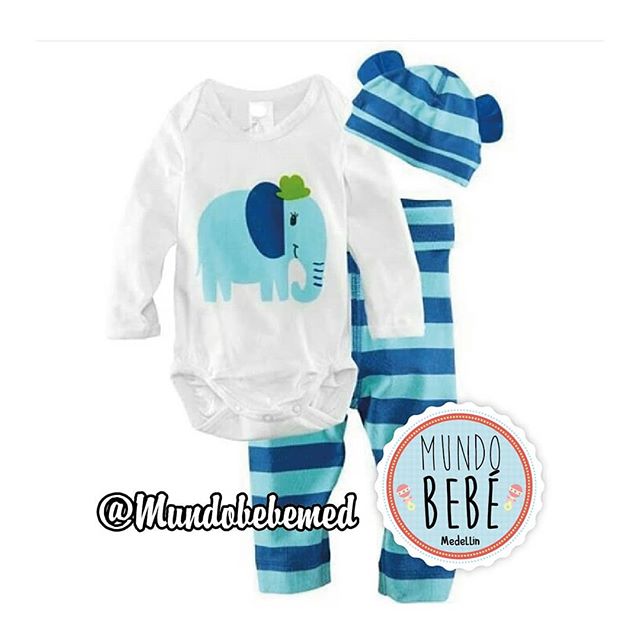Pijama elefante azul