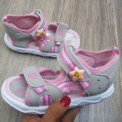 Sandalia playera rosa
